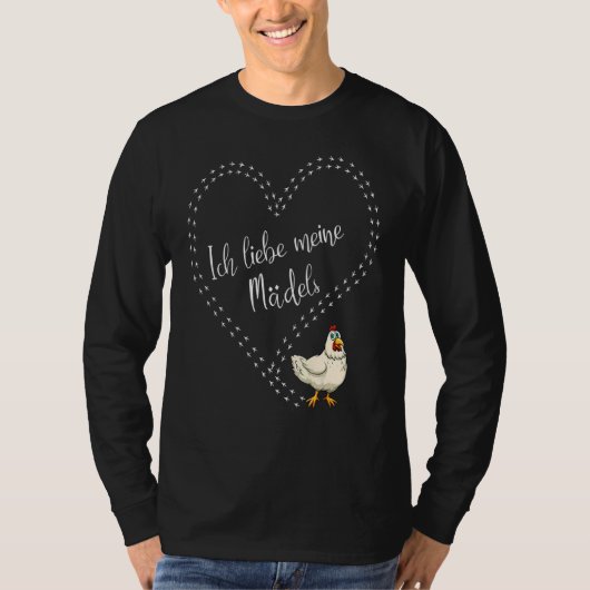 T-shirt J'Aime Mes Filles Poulets (Devant)
