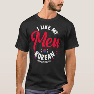 T-shirt J'aime mes hommes coréens avec sous-titres K Drame