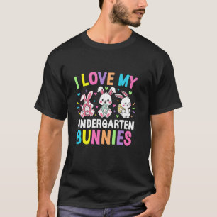 T-shirt J'aime mes lapins de maternelle Pâques maternelle