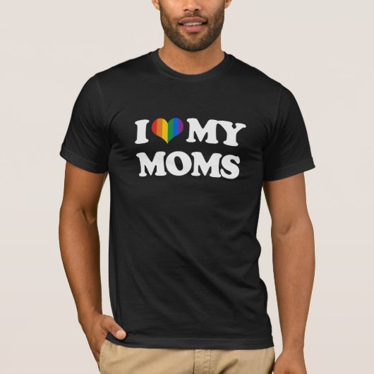 T-SHIRT J'AIME MES MAMANS - (Devant)