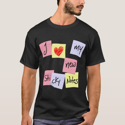 T-SHIRT J'AIME MES NOTES COLLANTES (Devant)