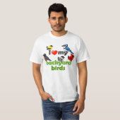 T-shirt J'Aime Mes Oiseaux Jardins (Devant entier)