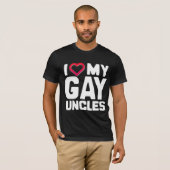 T-SHIRT J'AIME MES ONCLES GAY (Devant entier)