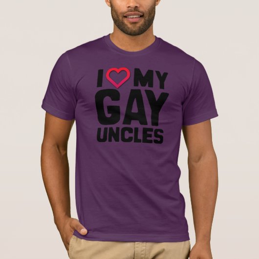 T-SHIRT J'AIME MES ONCLES GAYS (Devant)