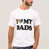 T-shirt J'aime mes papas (Devant)