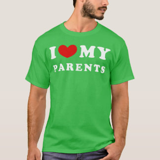 T-shirt J'aime mes parents J'aime mes parents vintage