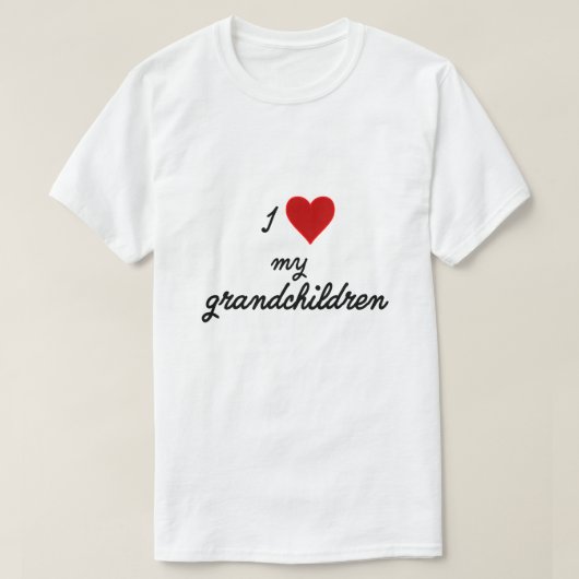 T-shirt J'aime mes petits-enfants (Design devant)