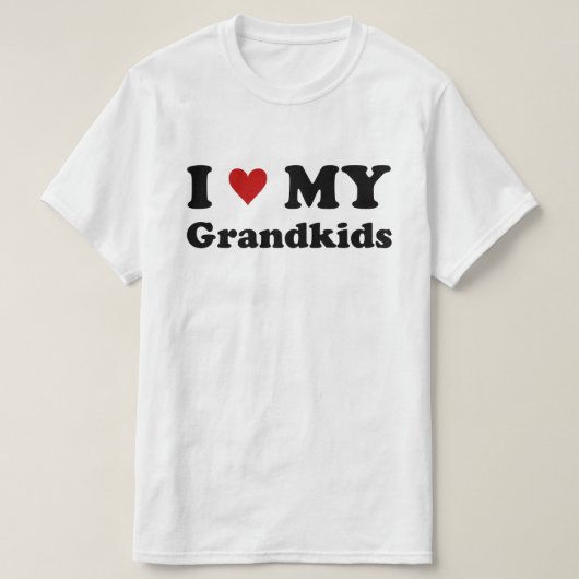 T-shirt J'Aime Mes Petits-Enfants (Design devant)
