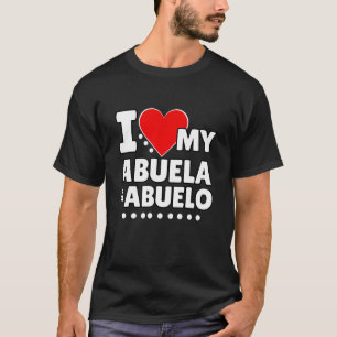 T-shirt J'aime mes petits-enfants Abuela et Abuelo