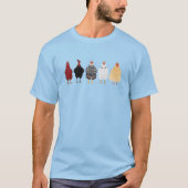 T-shirt J'aime mes poules plus que quiconque (Devant)