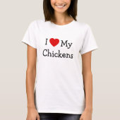 T-shirt J'Aime Mes Poulets (Devant)