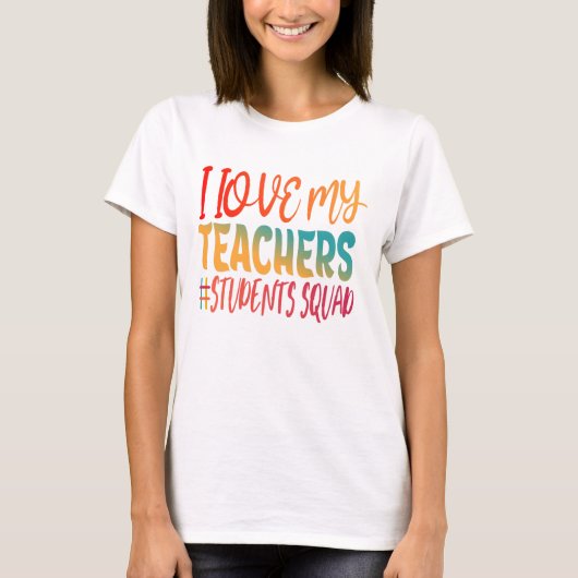 T-SHIRT J'AIME MES PROFESSEURS. (Devant)