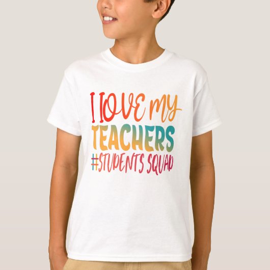 T-SHIRT J'AIME MES PROFESSEURS. (Devant)