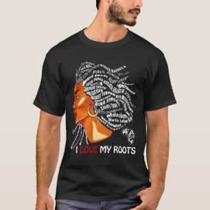 T-shirt J'aime mes racines - Mois de l'histoire patriotiqu