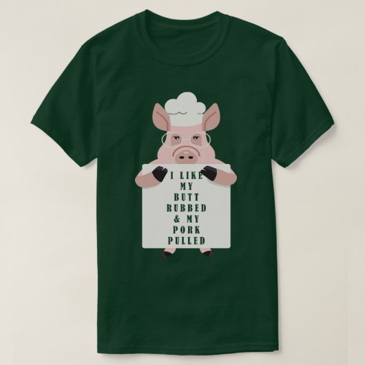 T-shirt J'Aime Mes Racks Big Et Ma Viande Rubbed T (Design devant)