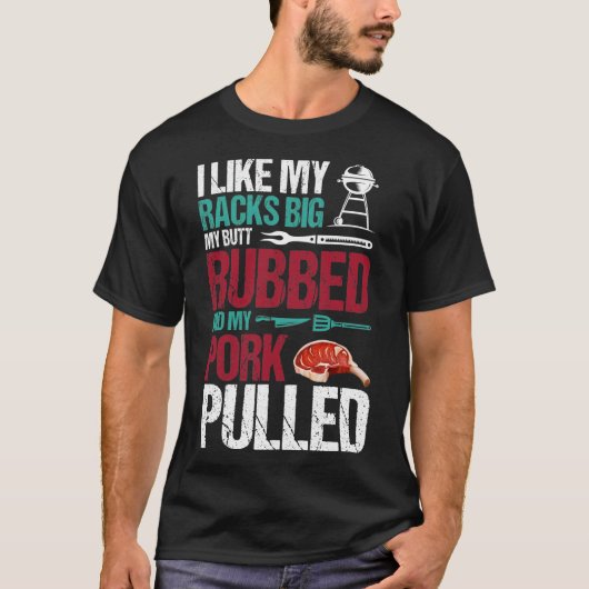 T-shirt J'Aime Mes Racks Gros Mon Beurre Et Mon Porc  (Devant)