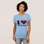 T-shirt J'aime mes testicules (Devant entier)