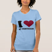 T-shirt J'aime mes testicules (Devant)
