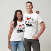T-shirt J'aime mes trois chats (Unisexe)