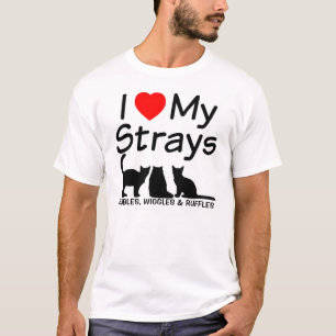 T-shirt J'Aime Mes TROIS Chats Perdus