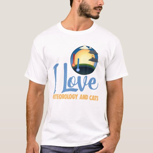 T-shirt J'aime Météorologue (Devant)