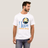 T-shirt J'aime Météorologue (Devant entier)