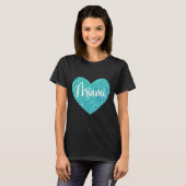 T-shirt J'aime Miami Floride Cœur (Devant entier)