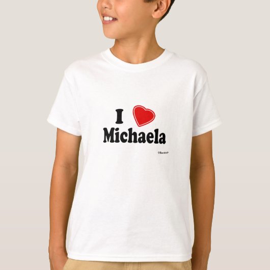 T-shirt J'aime Michaela (Devant)