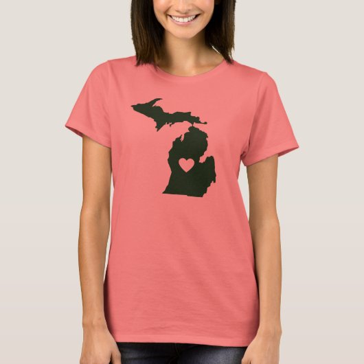 T-shirt J'aime Michigan (Devant)