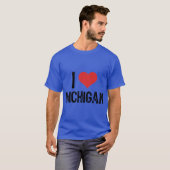 T-shirt J'aime Michigan 4 (Devant entier)