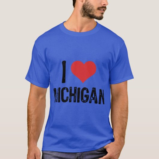 T-shirt J'aime Michigan 4 (Devant)