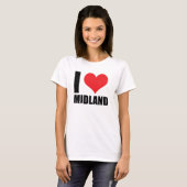 T-shirt J'aime Midland (Devant entier)