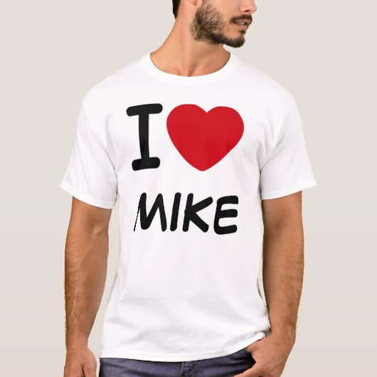T-shirt J'aime, MIKE (Devant)