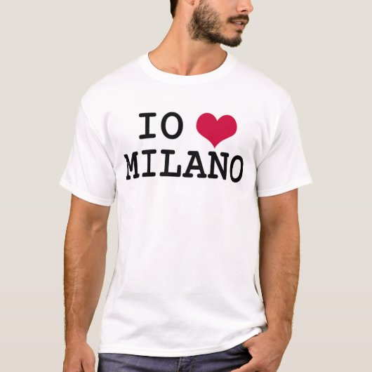 T-shirt J'aime Milan (Devant)