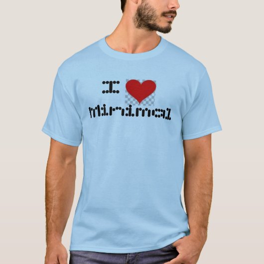 T-shirt J'aime minimal (Devant)