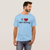 T-shirt J'aime minimal (Devant entier)