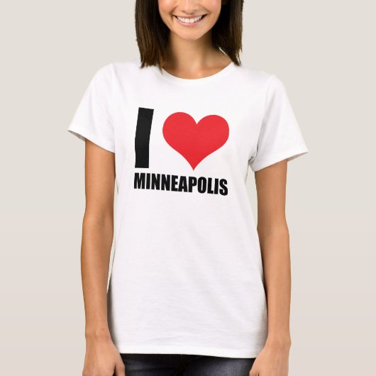 T-shirt J'aime Minneapolis (Devant)