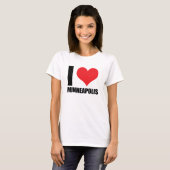 T-shirt J'aime Minneapolis (Devant entier)