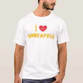 T-shirt j'aime Minneapolis, Minnesota (Devant)