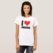 T-shirt J'aime Miramar (Devant entier)
