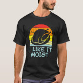 T-shirt J'Aime Moist Turquie Rétro Hommes Thanksgiving Fem (Devant)