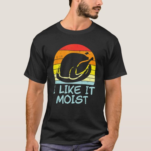 T-shirt J'Aime Moist Turquie Rétro Hommes Thanksgiving Fem (Devant)