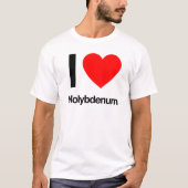 T-shirt j'aime molybdène (Devant)