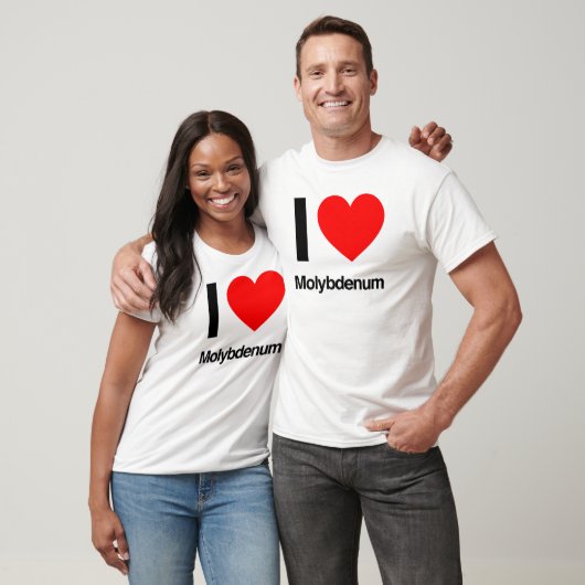 T-shirt j'aime molybdène (Unisexe)
