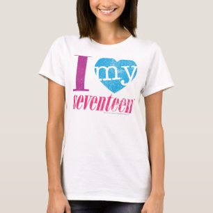 T-shirt J'Aime Mon 17 Aqua