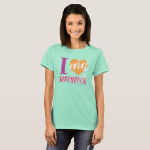 T-shirt J'Aime Mon 17 Orange (Devant entier)