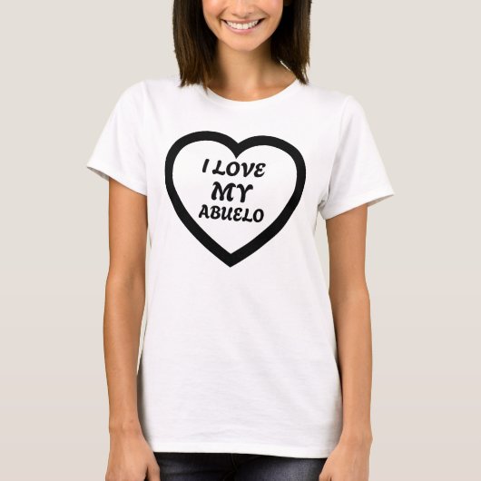 T-shirt J'aime Mon Abuelo (Devant)