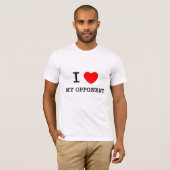T-shirt J'aime mon adversaire (Devant entier)
