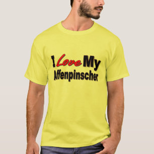 T-shirt J'aime mon Affenpincher