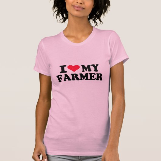T-shirt J'aime mon agriculteur (Devant)